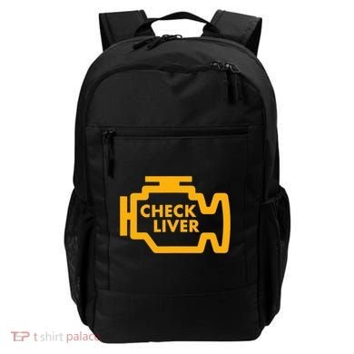 Check Liver Light Funny Drinking Tank Top Backpack