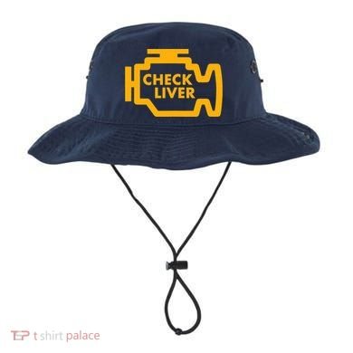 Check Liver Light Funny Drinking Tank Top Bucket Hat