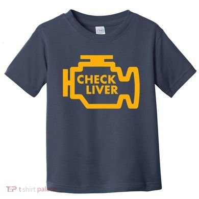 Check Liver Light Funny Drinking Tank Top Toddler T-Shirt