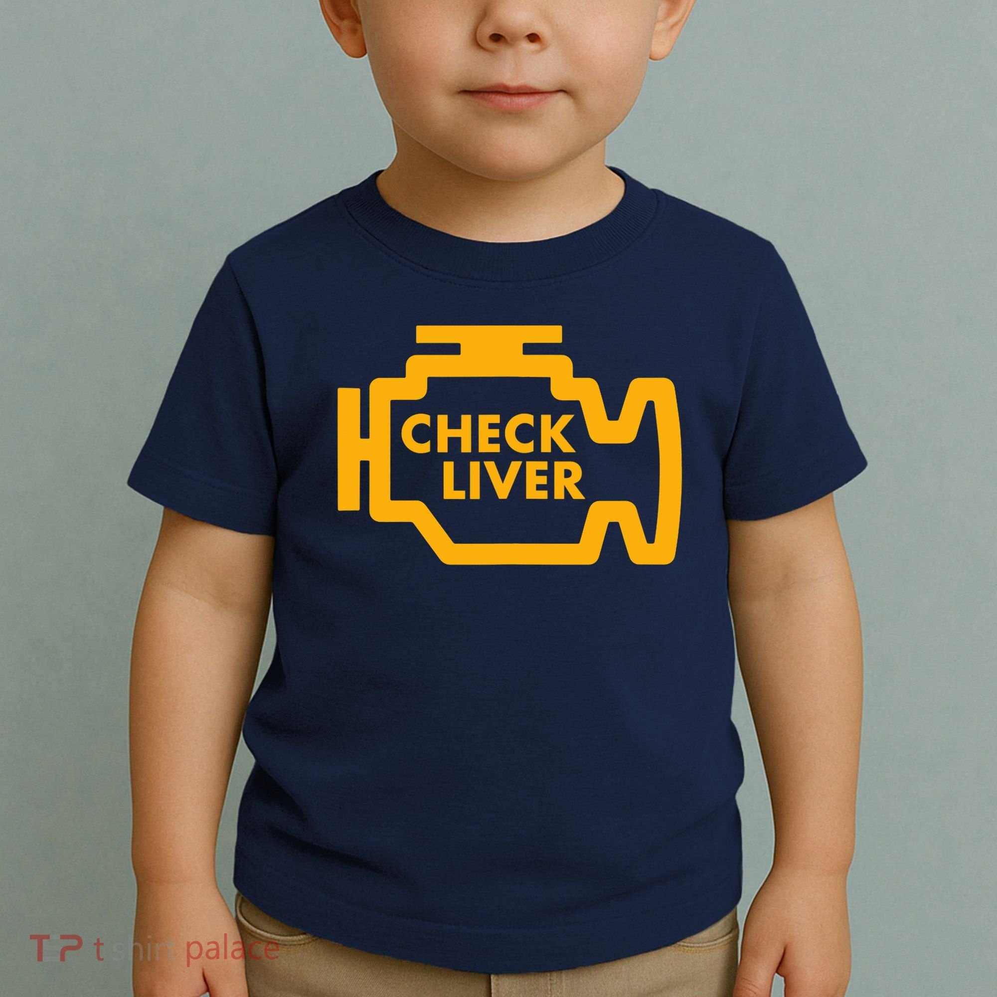 Check Liver Light Funny Drinking Tank Top Toddler T-Shirt