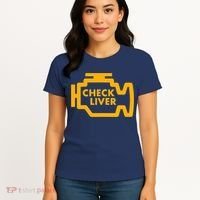 Check Liver Light Funny Drinking Tank Top Women's T-Shirt thumb 4