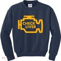 Check Liver Light Funny Drinking Tank Top Kids Sweatshirt thumb 0