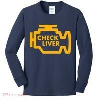 Check Liver Light Funny Drinking Tank Top Kids Long Sleeve Shirt thumb 0