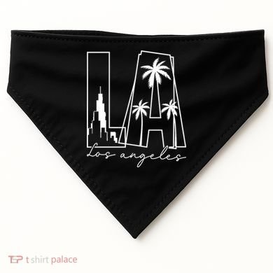 Classic LA Los Angeles Logo USA-Made Doggie Bandana