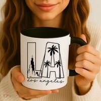 Classic LA Los Angeles Logo Coffee Mug thumb 3