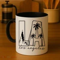 Classic LA Los Angeles Logo Coffee Mug thumb 4