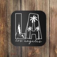 Classic LA Los Angeles Logo Coaster thumb 0