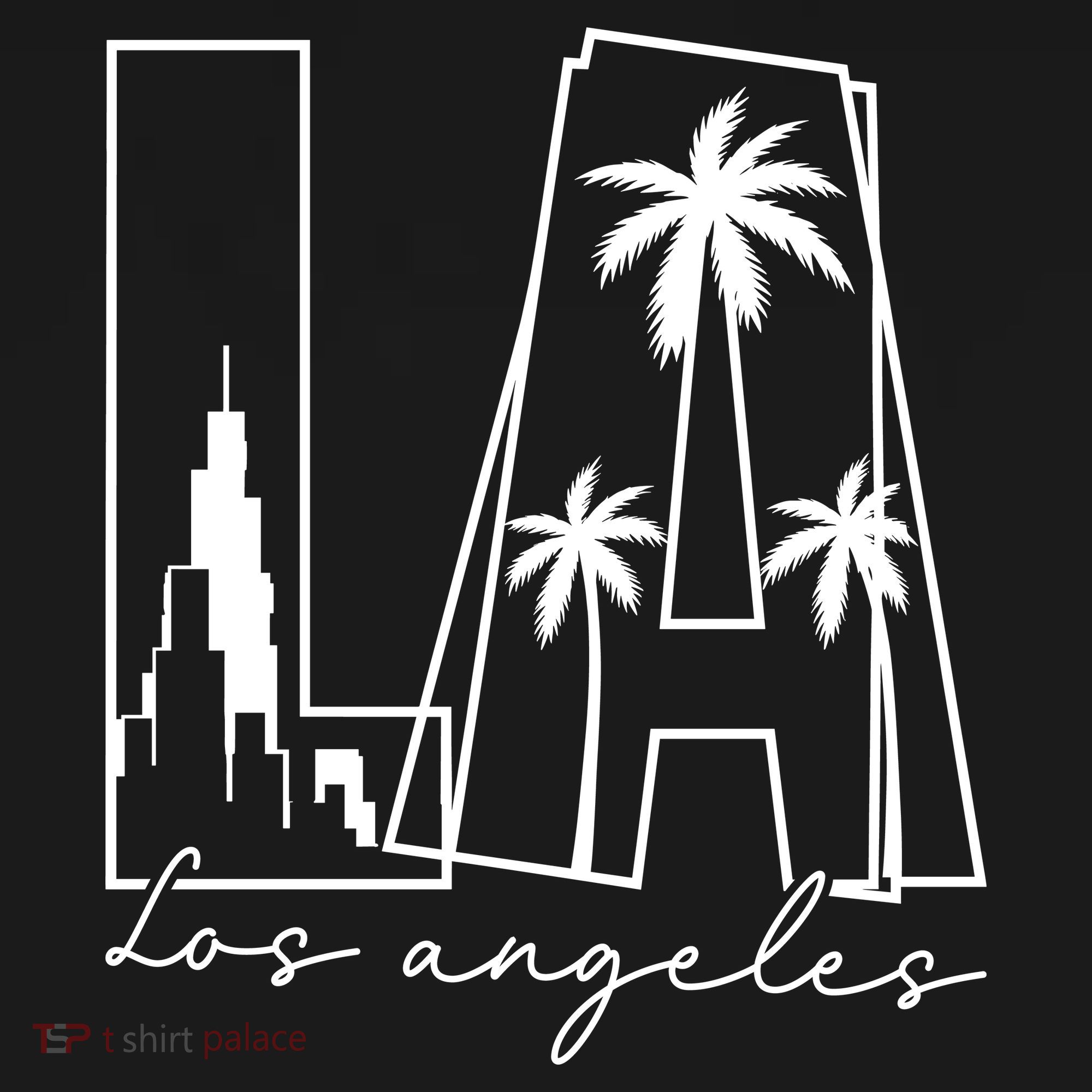 Classic LA Los Angeles Logo Polo