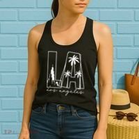 Classic LA Los Angeles Logo Women's Tank Top thumb 2