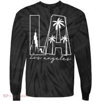 Classic LA Los Angeles Logo Tie-Dye Long Sleeve Shirt thumb 0