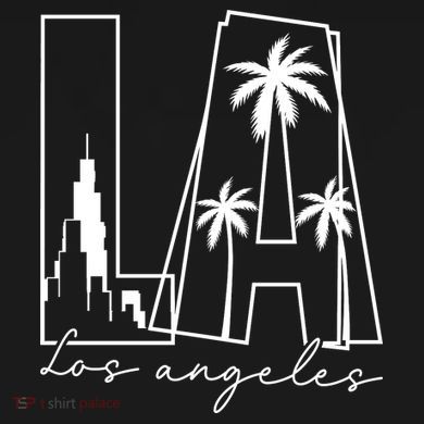 Classic LA Los Angeles Logo Tie-Dye Long Sleeve Shirt