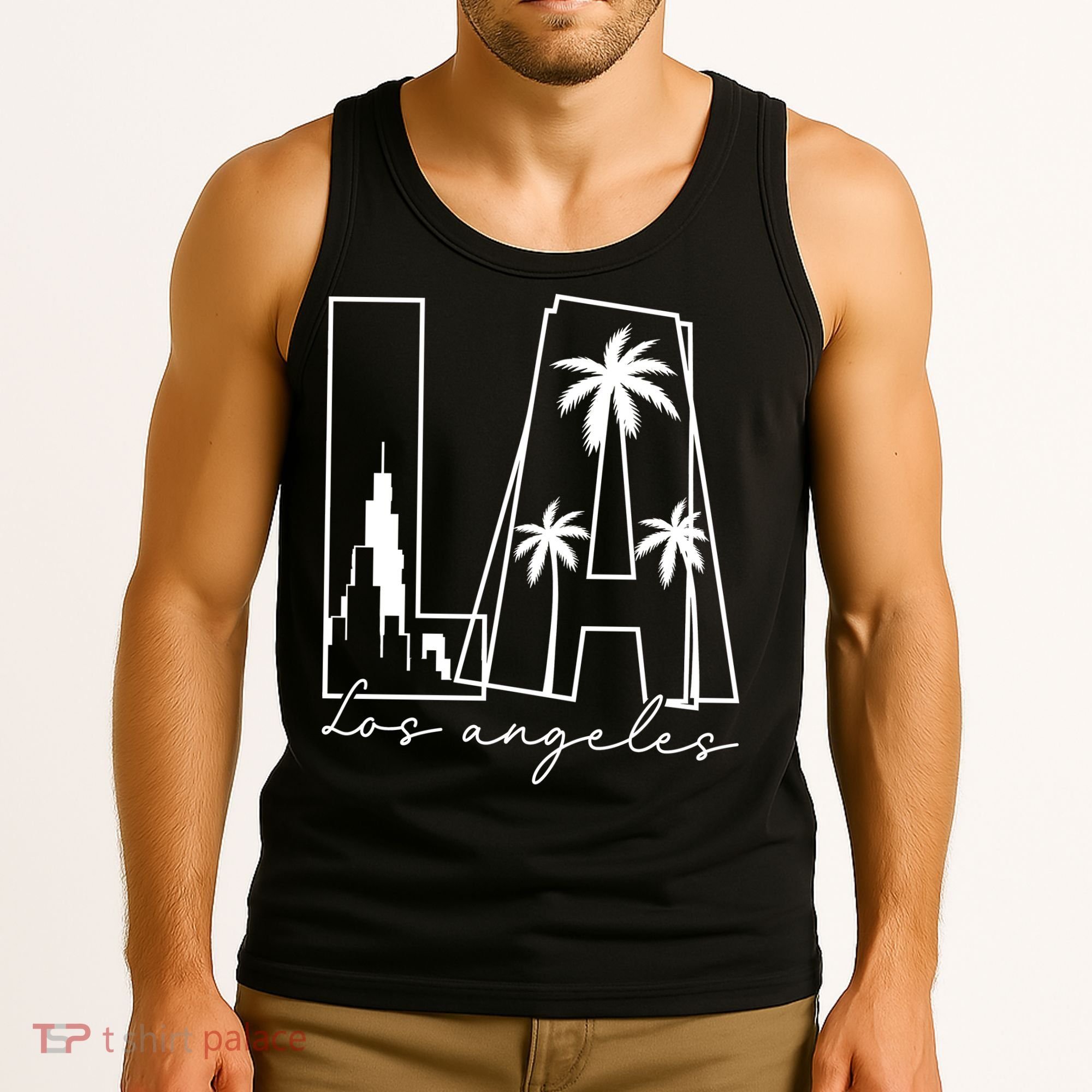 Classic LA Los Angeles Logo Tank Top