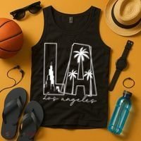 Classic LA Los Angeles Logo Tank Top thumb 4