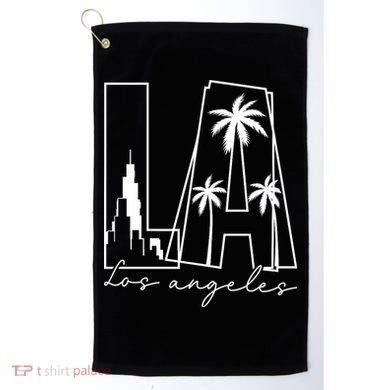 Classic LA Los Angeles Logo Golf Towel