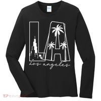 Classic LA Los Angeles Logo Women's Long Sleeve Shirt thumb 0