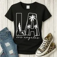 Classic LA Los Angeles Logo Women's T-Shirt thumb 3