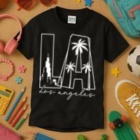 Classic LA Los Angeles Logo Kids T-Shirt thumb 3