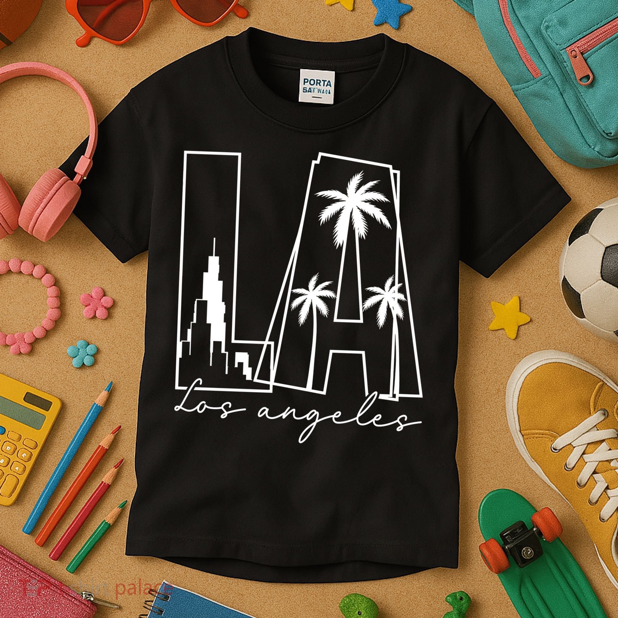 Classic LA Los Angeles Logo Kids T-Shirt