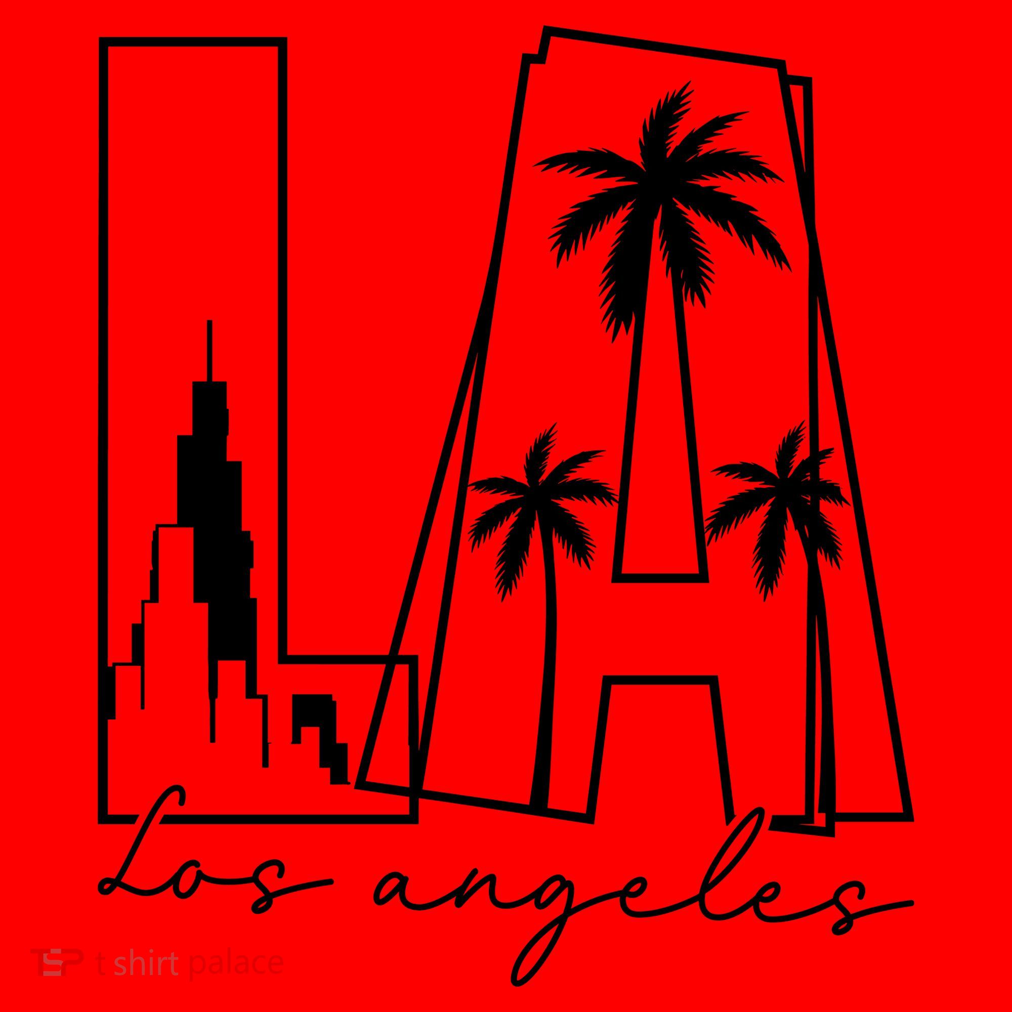 Classic LA Los Angeles Logo Santa Hat