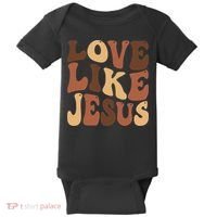 Christian Love Like Jesus Melanin Black History Baby Bodysuit thumb 0