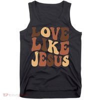 Christian Love Like Jesus Melanin Black History Tank Top thumb 0