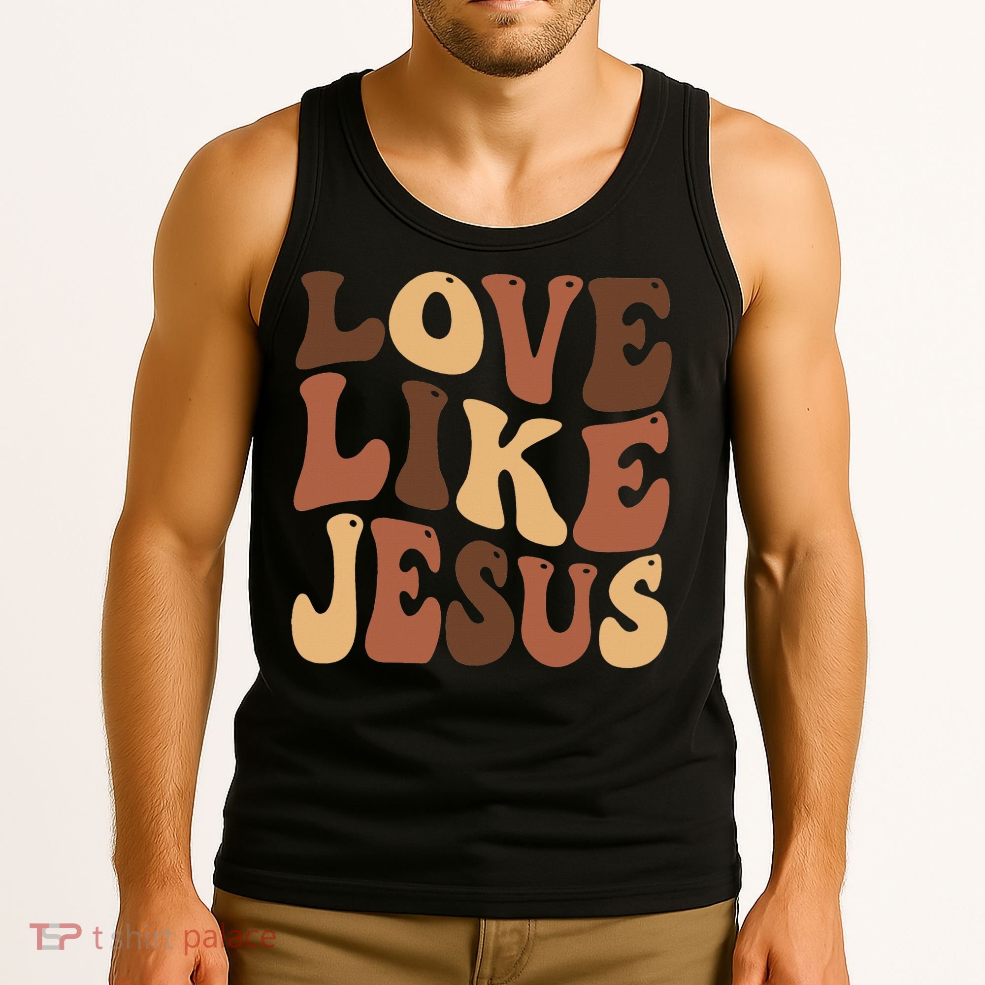 Christian Love Like Jesus Melanin Black History Tank Top