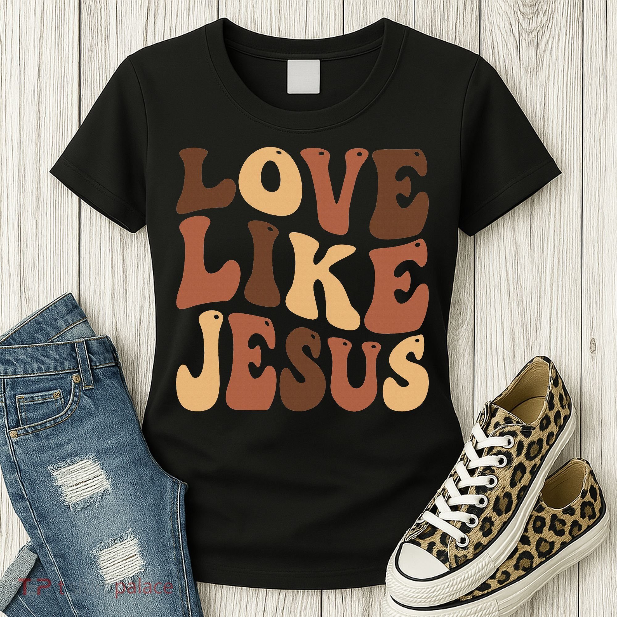 Christian Love Like Jesus Melanin Black History Women's T-Shirt