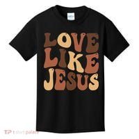 Christian Love Like Jesus Melanin Black History Kids T-Shirt thumb 0
