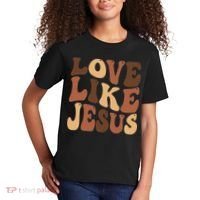 Christian Love Like Jesus Melanin Black History Kids T-Shirt thumb 2