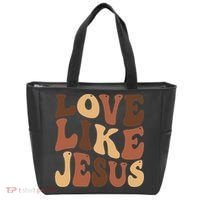 Christian Love Like Jesus Melanin Black History Tote Bag thumb 0