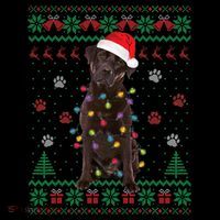 Chocolate Lab Labrador Christmas Lights Dog Ugly Sweater Coffee Mug thumb 5