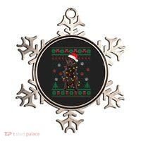 Chocolate Lab Labrador Christmas Lights Dog Ugly Sweater Ornament thumb 0