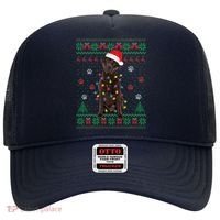 Chocolate Lab Labrador Christmas Lights Dog Ugly Sweater Hat thumb 0