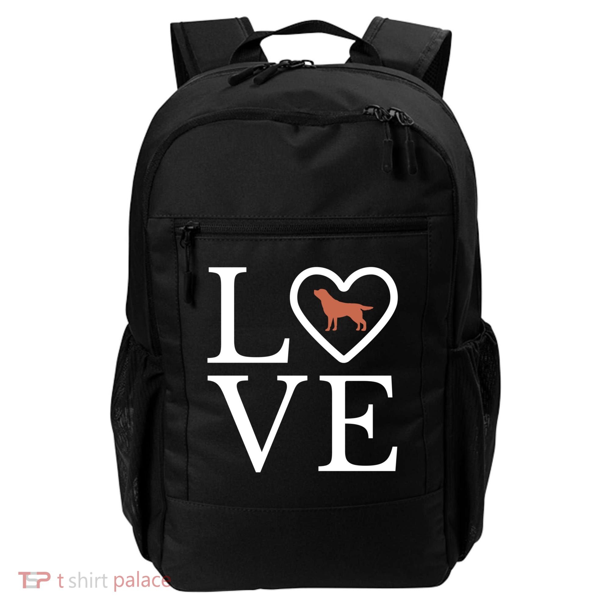 Chocolate Lab Love Valentine's Day Dog Labrador Retriever Gift Backpack