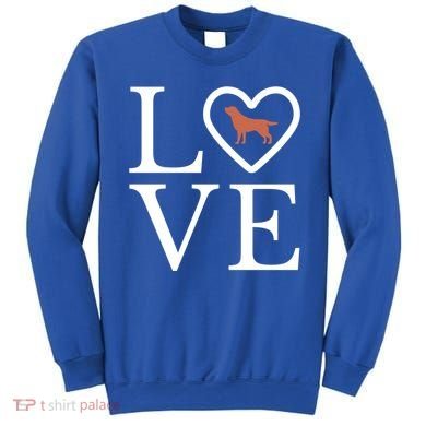 Chocolate Lab Love Valentine's Day Dog Labrador Retriever Gift Sweatshirt