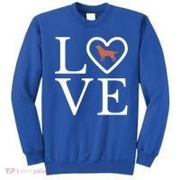 Chocolate Lab Love Valentine's Day Dog Labrador Retriever Gift Sweatshirt thumb 0
