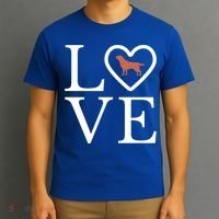 Chocolate Lab Love Valentine's Day Dog Labrador Retriever Gift T-Shirt thumb 3