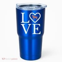 Chocolate Lab Love Valentine's Day Dog Labrador Retriever Gift Tumbler thumb 0