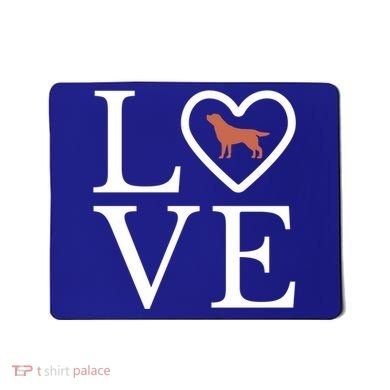Chocolate Lab Love Valentine's Day Dog Labrador Retriever Gift Mousepad