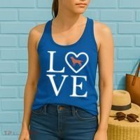 Chocolate Lab Love Valentine's Day Dog Labrador Retriever Gift Women's Tank Top thumb 2