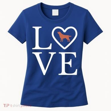 Chocolate Lab Love Valentine's Day Dog Labrador Retriever Gift Women's T-Shirt