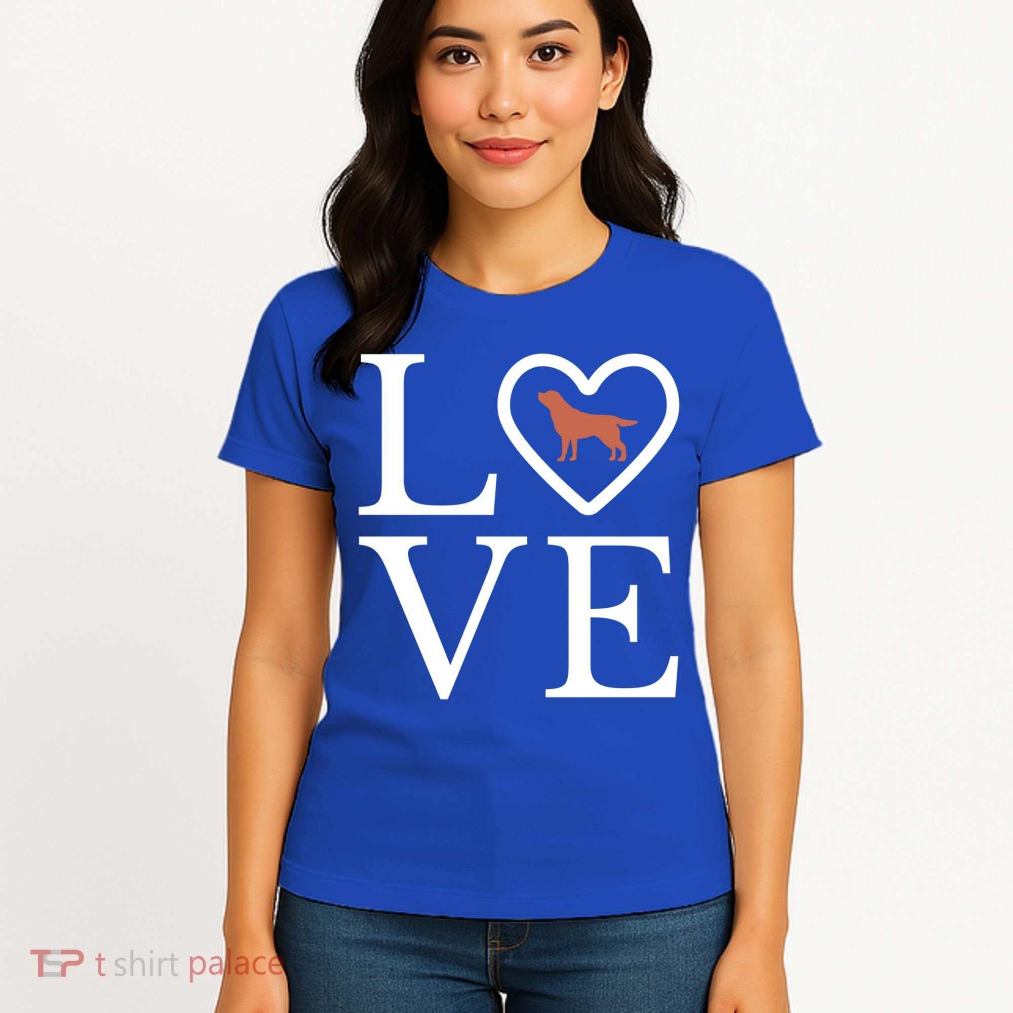 Chocolate Lab Love Valentine's Day Dog Labrador Retriever Gift Women's T-Shirt