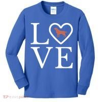 Chocolate Lab Love Valentine's Day Dog Labrador Retriever Gift Kids Long Sleeve Shirt thumb 0