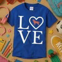 Chocolate Lab Love Valentine's Day Dog Labrador Retriever Gift Kids T-Shirt thumb 3