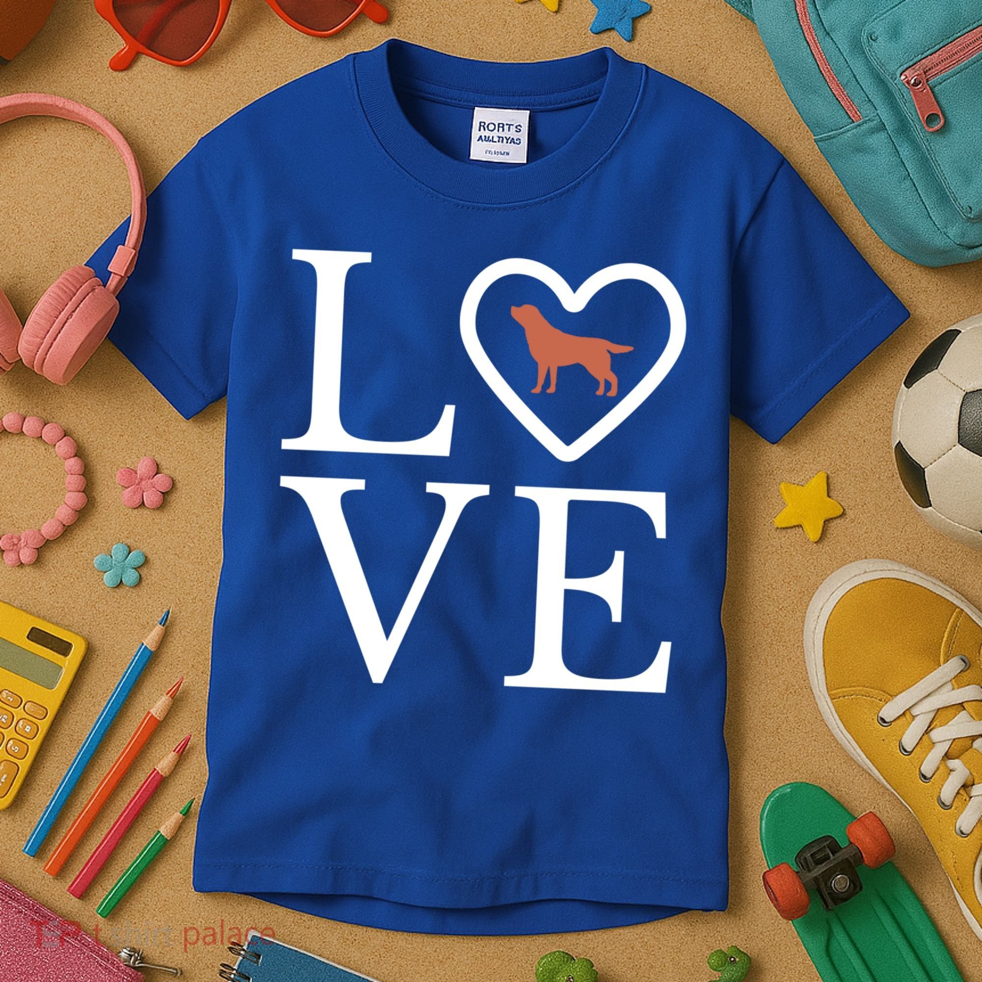 Chocolate Lab Love Valentine's Day Dog Labrador Retriever Gift Kids T-Shirt