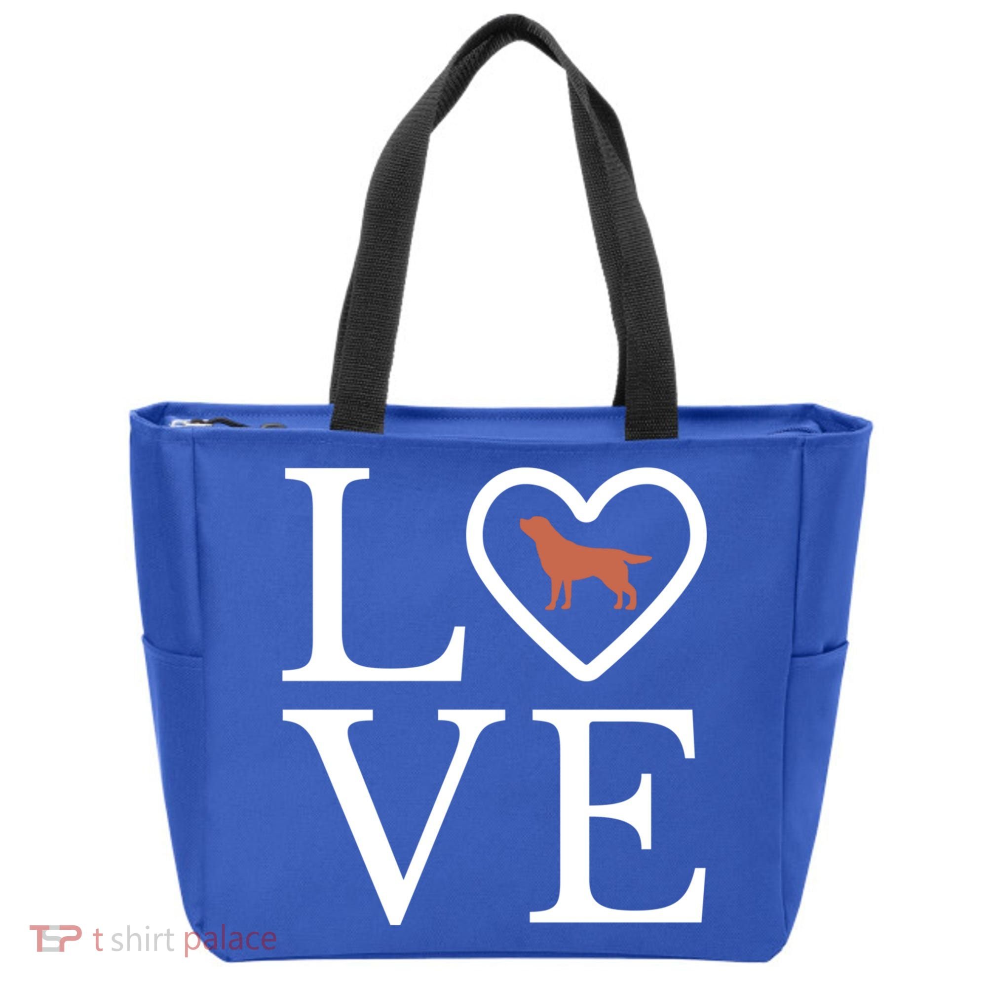 Chocolate Lab Love Valentine's Day Dog Labrador Retriever Gift Tote Bag