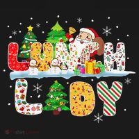 Cute Lunch Lady Funny Christmas Tree Santa Family Xmas Gifts Women's Hoodie thumb 2