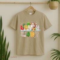 Cute Lunch Lady Funny Christmas Tree Santa Family Xmas Gifts T-Shirt thumb 2