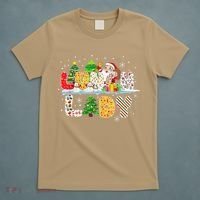 Cute Lunch Lady Funny Christmas Tree Santa Family Xmas Gifts T-Shirt thumb 5