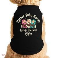 Christmas L&D Labor Mother Baby Nurses Wrap the Best Gifts Doggie Tank thumb 0